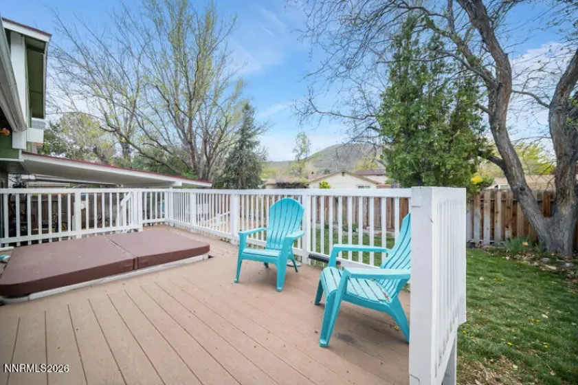 Deck with Hot Tub