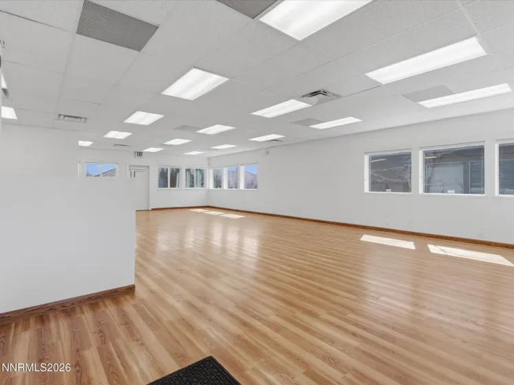 Bright open workspace with abundant natural light