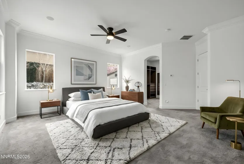 Primary Bedroom- Virtually staged