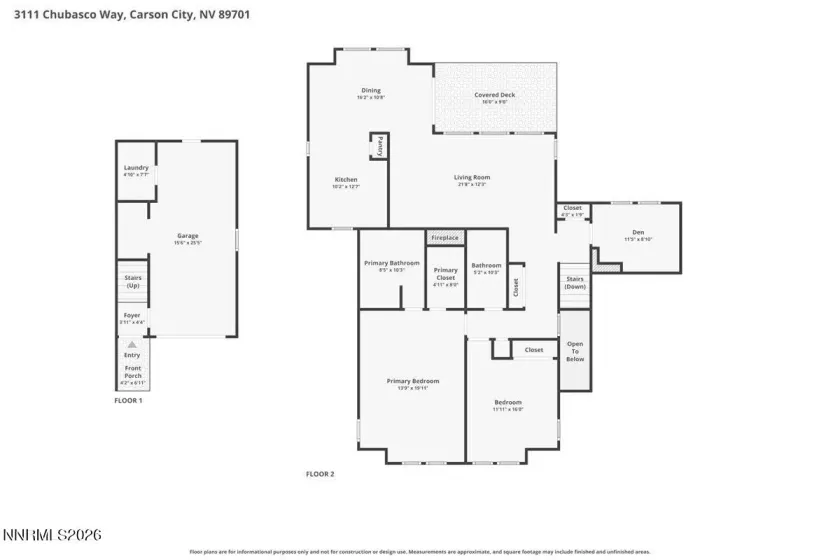 3111 Chubasco, Carson City, Nevada 89701, 2 Bedrooms Bedrooms, ,2 BathroomsBathrooms,Residential,Residential,Chubasco,260004316