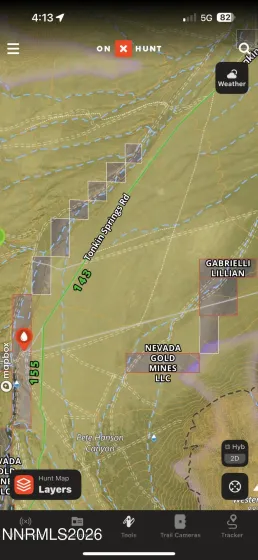 ) T24N, R50E SC.17 S2SW4 SW4SE4, Eureka, Nevada 89316, ,Land,Residential,SW4SE4,260004386