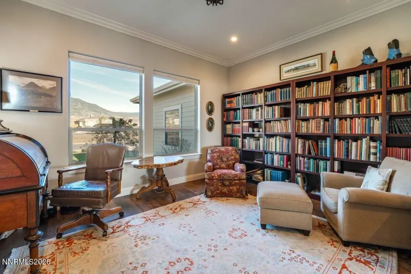 Currently being used as an office this beautiful room off the entry can be used also as an office space.