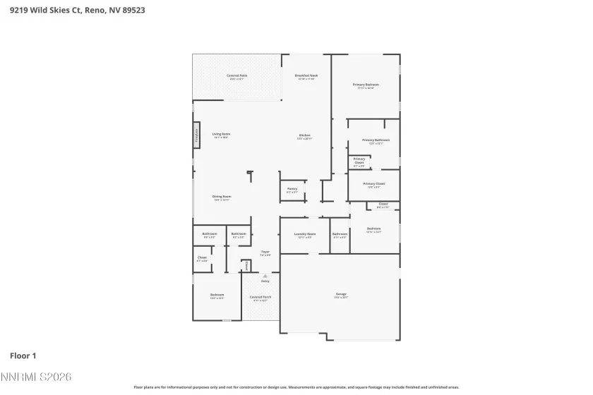 9219 Wild Skies, Reno, Nevada 89523, 3 Bedrooms Bedrooms, ,4 BathroomsBathrooms,Residential,Residential,Wild Skies,260003454