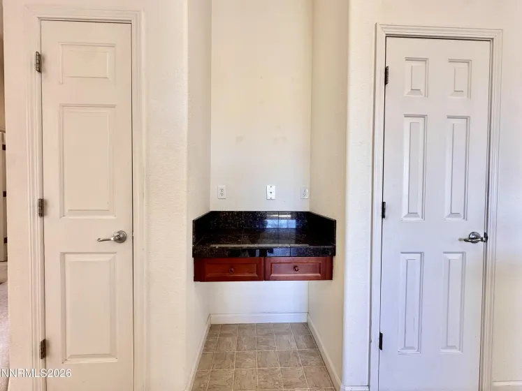 Pantry, Coat Closet and Built-in Desk