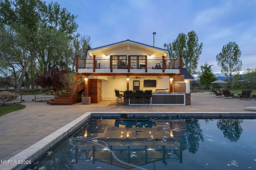 Pool and outside kitchen