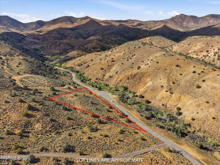 Approx Property Lines in Red