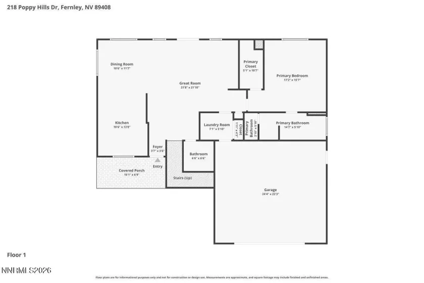 218 Poppy Hills, Fernley, Nevada 89408, 4 Bedrooms Bedrooms, ,3 BathroomsBathrooms,Residential,Residential,Poppy Hills,260004591