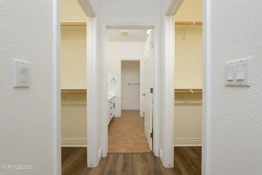 Primary closets/bath