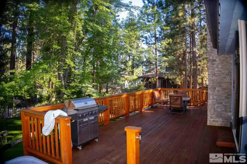 deck in back yard