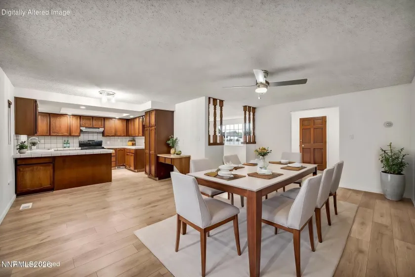 Virtually Staged - Dining into Kitchen