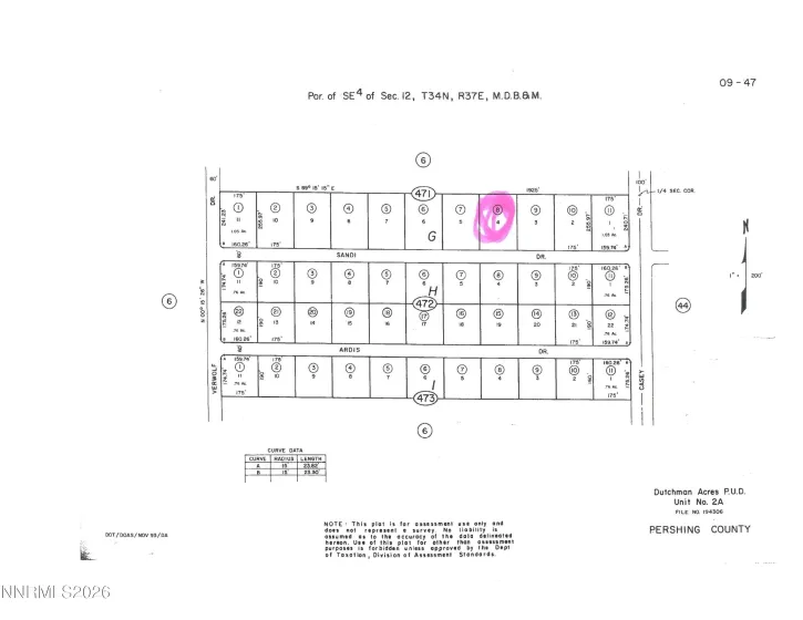 6115 Sandi, Winnemucca, Nevada 89445, ,Land,Residential,Sandi,0,260005096