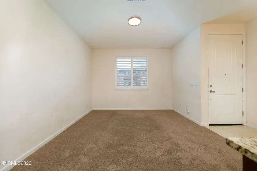 View of living room from kitchen