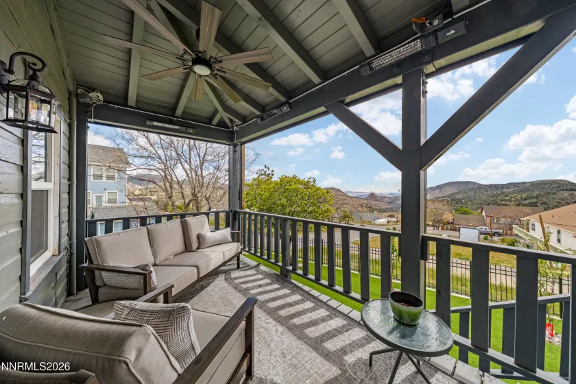 BACK DECK WITH INFRARED HEAT & ELECTRIC SOLAR SHADES