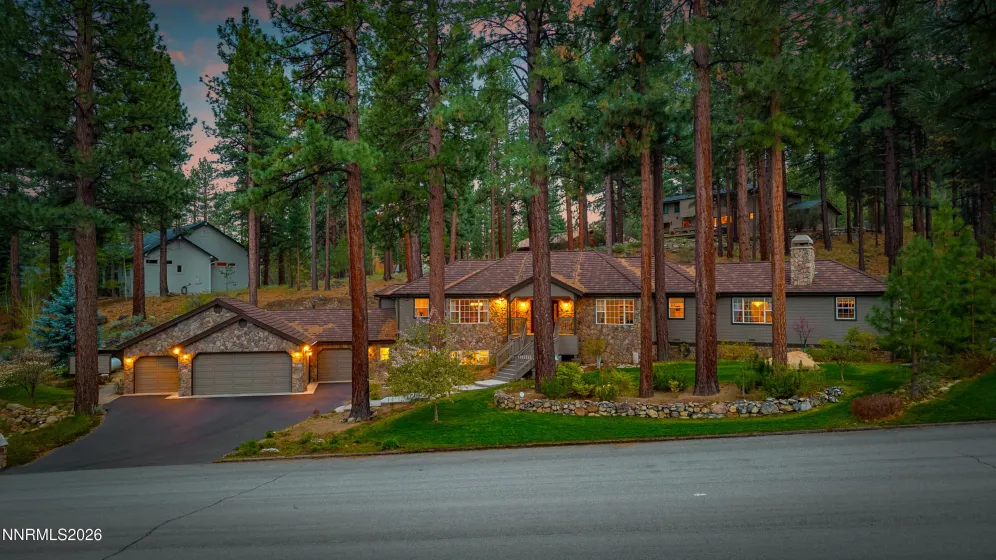 FRONT OF HOUSE, 6 CAR GARAGE