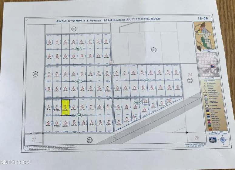 2845 Comstock, Silver Springs, Nevada 89429, ,Land,Residential,Comstock,260005326