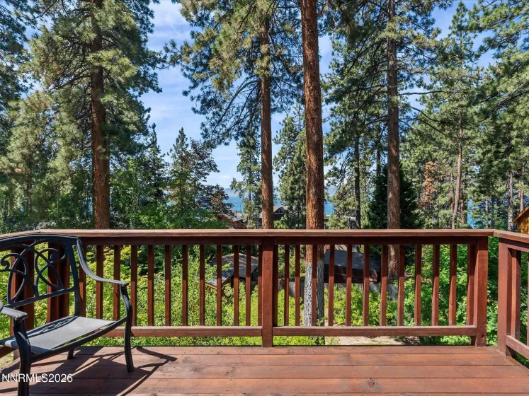 Lake view deck