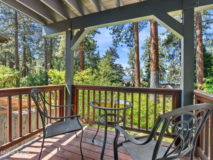 Lower bedroom deck