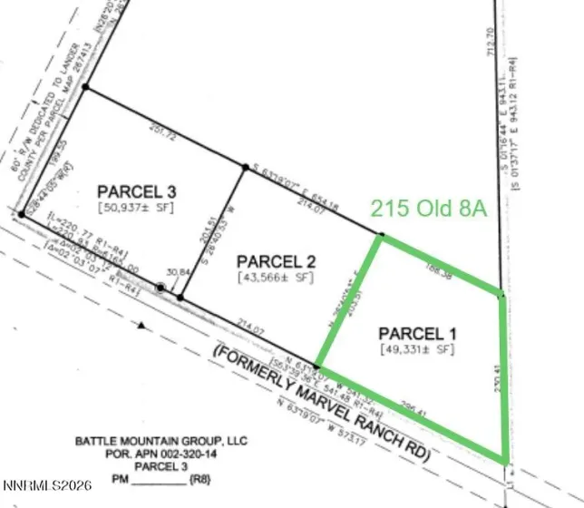 215 Old 8A, Battle Mountain, Nevada 89820, ,Land,Residential,Old 8A,260005493