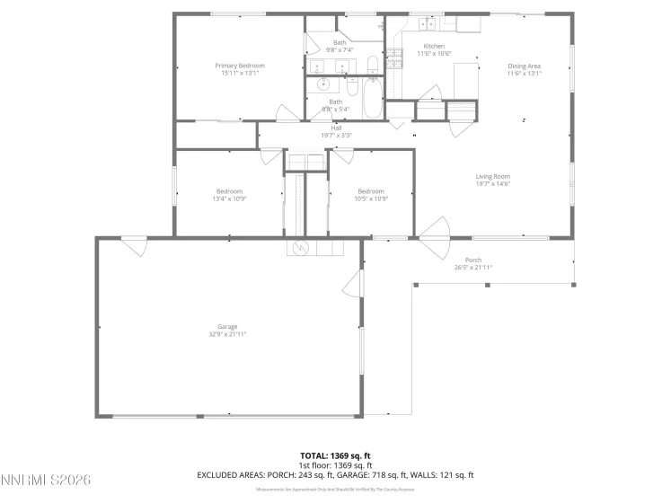 1284 Kyndal, Gardnerville, Nevada 89460, 3 Bedrooms Bedrooms, ,2 BathroomsBathrooms,Residential,Residential,Kyndal,260005509