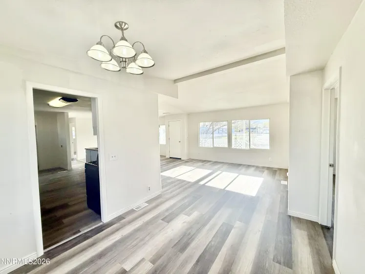 Family room to dining room