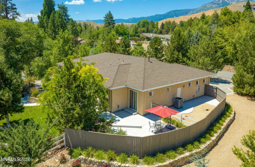Drone Back Patio