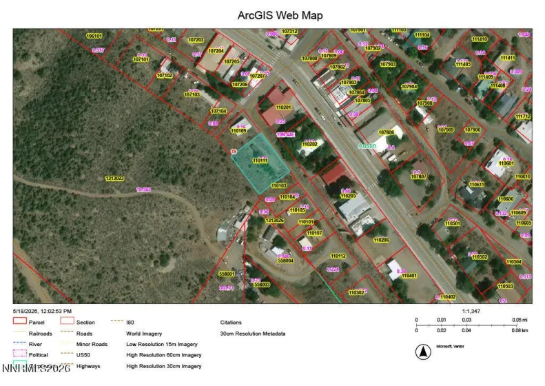 100 South, Austin, Nevada 89310, ,Land,Residential,South,0,260006257