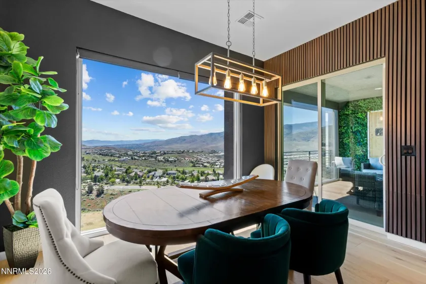 View from dining area