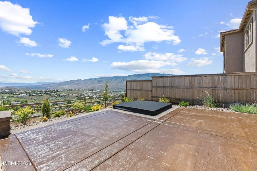 Stained concrete patio