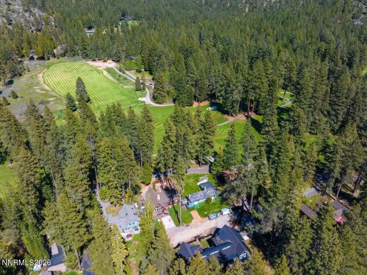 Aerial looking east