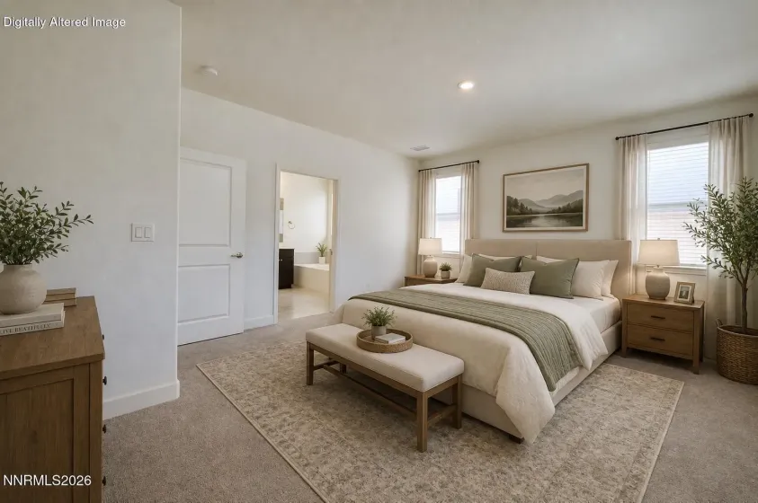 Primary Bedroom Virtually Staged