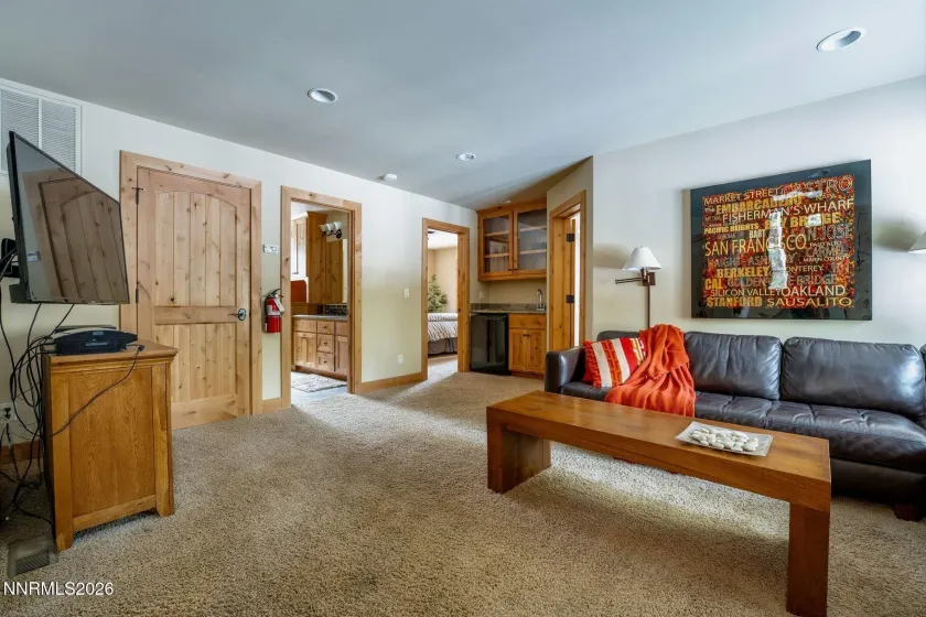Lower-level family room offering additional space for relaxation and entertainment.