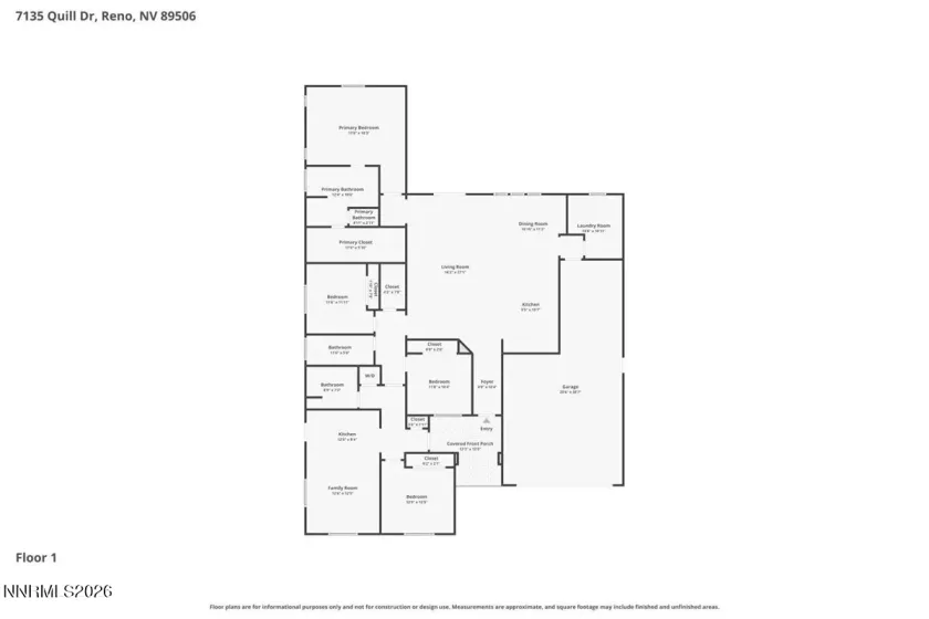 7135 Quill, Reno, Nevada 89506, 4 Bedrooms Bedrooms, ,3 BathroomsBathrooms,Residential,Residential,Quill,0,260007420