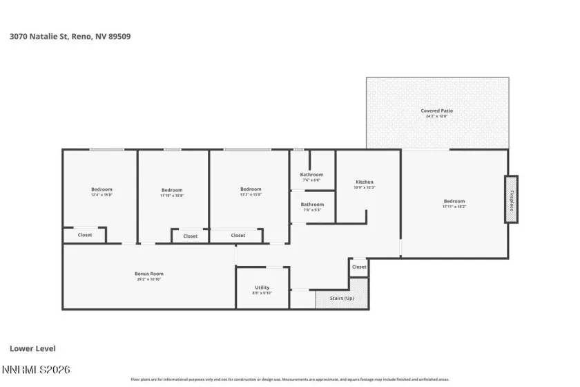 3070 Natalie, Reno, Nevada 89509, 5 Bedrooms Bedrooms, ,3 BathroomsBathrooms,Residential,Residential,Natalie,0,260007423