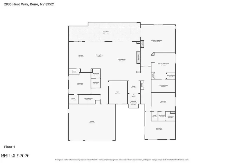 2835 Hero, Reno, Nevada 89521, 4 Bedrooms Bedrooms, ,3 BathroomsBathrooms,Residential,Residential,Hero,0,260007443