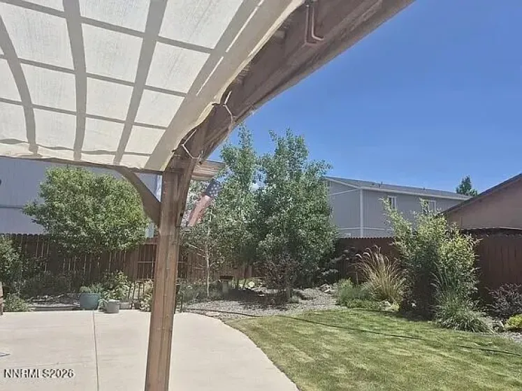 Backyard and Pergola