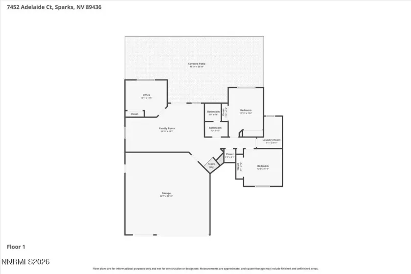 7452 Adelaide, Sparks, Nevada 89436, 4 Bedrooms Bedrooms, ,3 BathroomsBathrooms,Residential,Residential,Adelaide,0,260007804