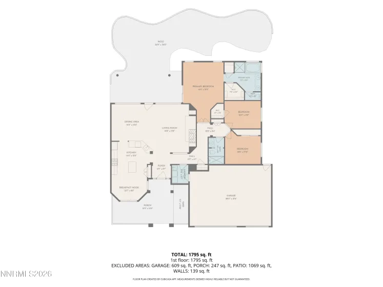 9697 Shadowstone, Reno, Nevada 89521, 3 Bedrooms Bedrooms, ,2 BathroomsBathrooms,Residential,Residential,Shadowstone,0,260007830