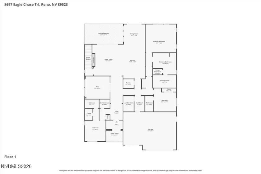 8697 Eagle Chase, Reno, Nevada 89523, 4 Bedrooms Bedrooms, ,6 BathroomsBathrooms,Residential,Residential,Eagle Chase,0,260007853