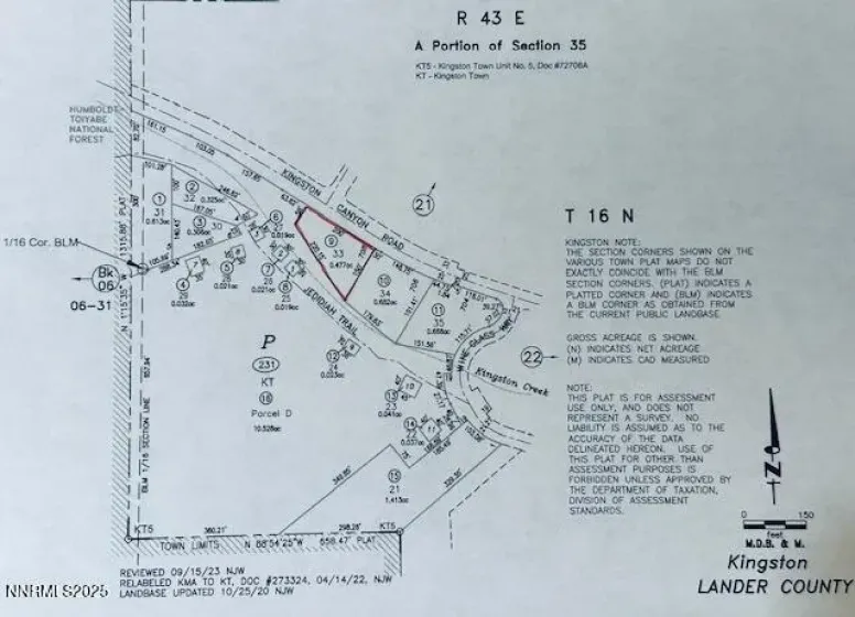 708 Kingston Canyon, Austin, Nevada 89310, ,Land,Residential,Kingston Canyon,0,260007905