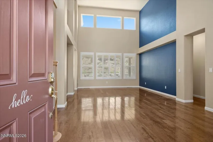Entry way to living room/dining room.