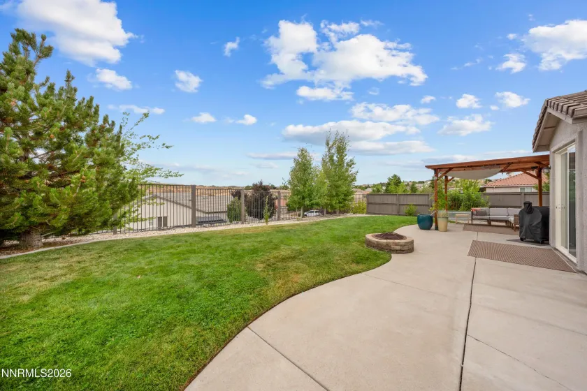 Backyard / View Fence to Open Space