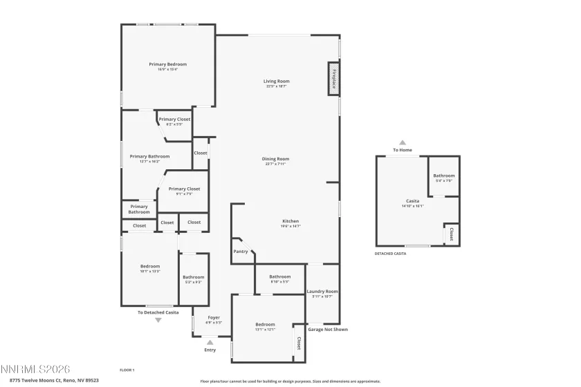 8775 Twelve Moons, Reno, Nevada 89523, 4 Bedrooms Bedrooms, ,4 BathroomsBathrooms,Residential,Residential,Twelve Moons,0,260008019