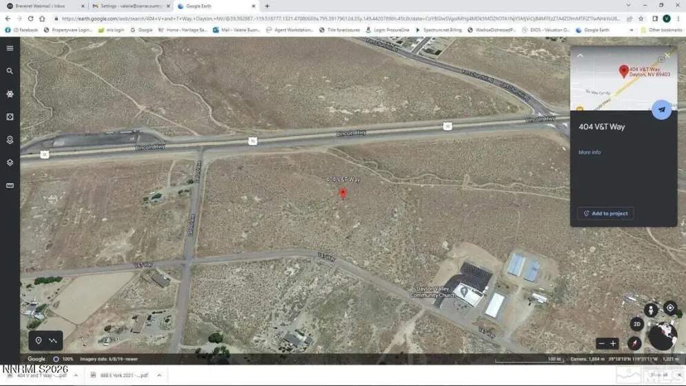 404 V And T, Dayton, Nevada 89403, ,Land,Residential,V And T,0,260008099