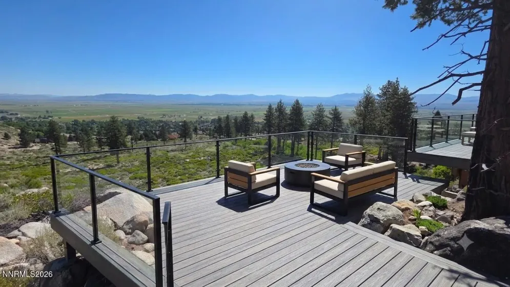 Virtual Rendering of a deck with valley views