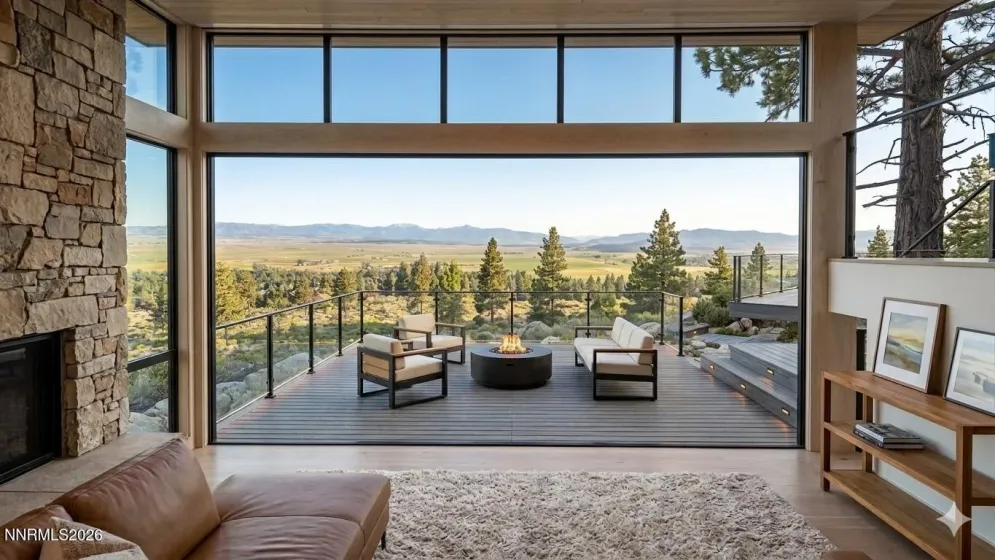 Virtual Rendering from living room