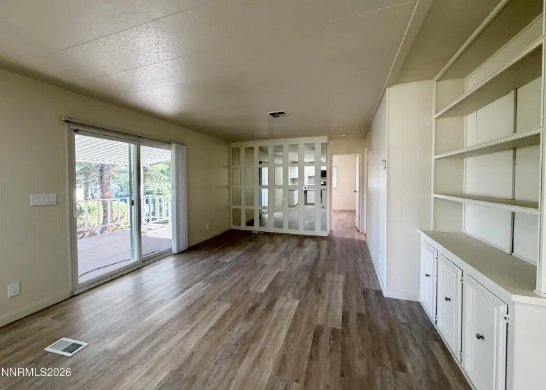 Dining area plus storage