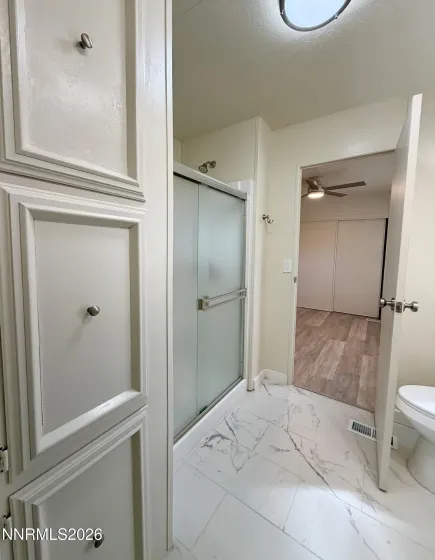 Guest bathroom with shower