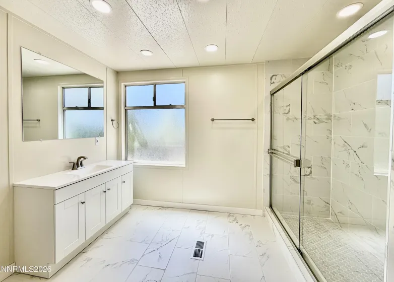 Primary bathroom with shower