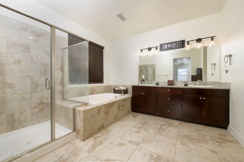 Seperate shower/ tub and dual sinks