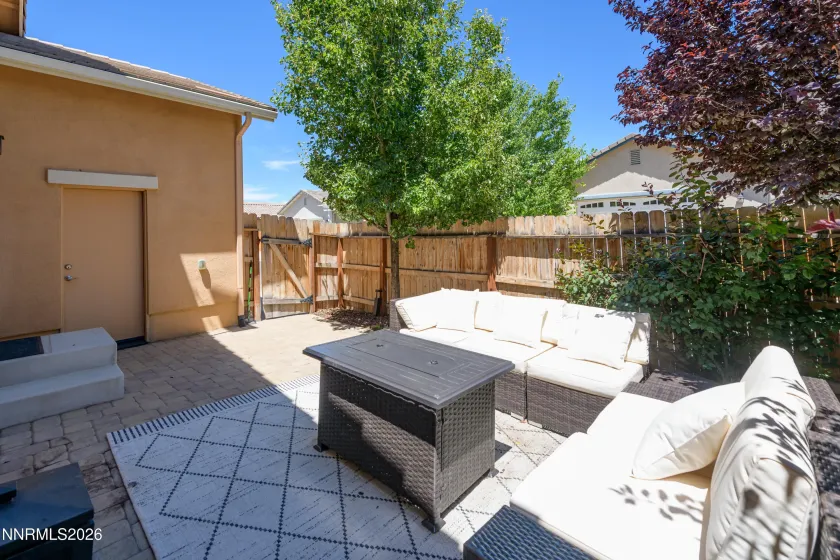 Fenced Back Yard Patio